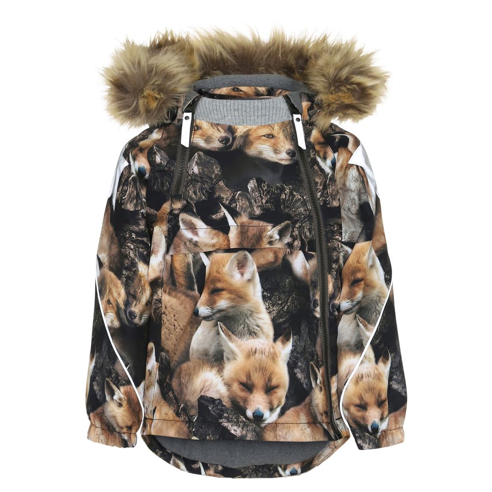 Термокуртка Molo Hopla Fur Fox, арт. 5W19M301.4869, цвет Коричневый
