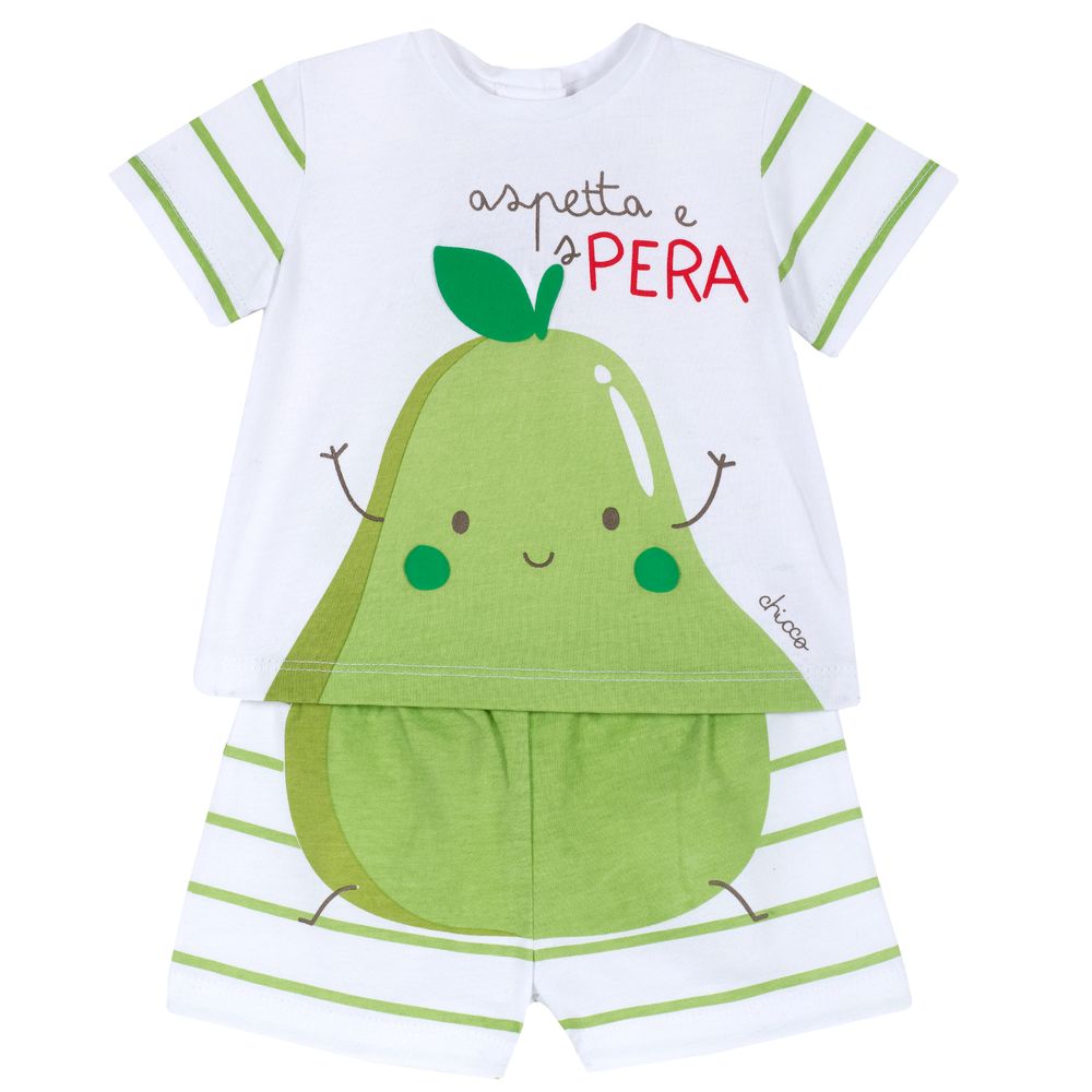 Костюм Chicco Pear: футболка і шорти, арт. 090.76381.051, колір Светло-зеленый