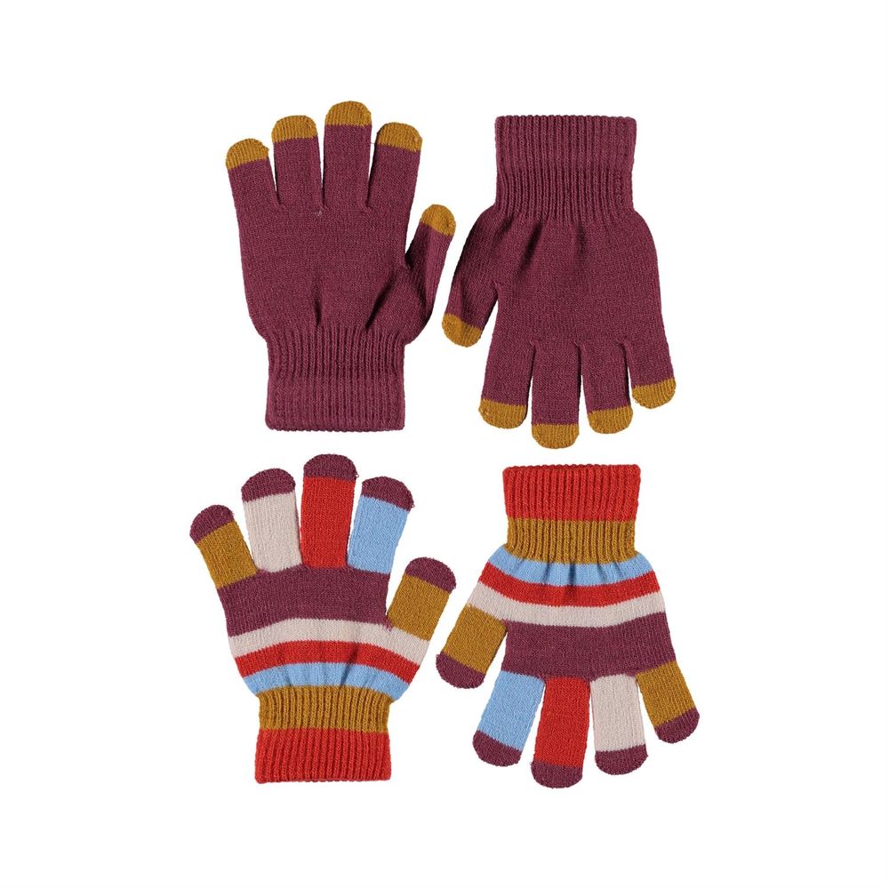 Перчатки Molo Kei Maroon (2 пары), арт. 7W20S204.8227, цвет Розовый