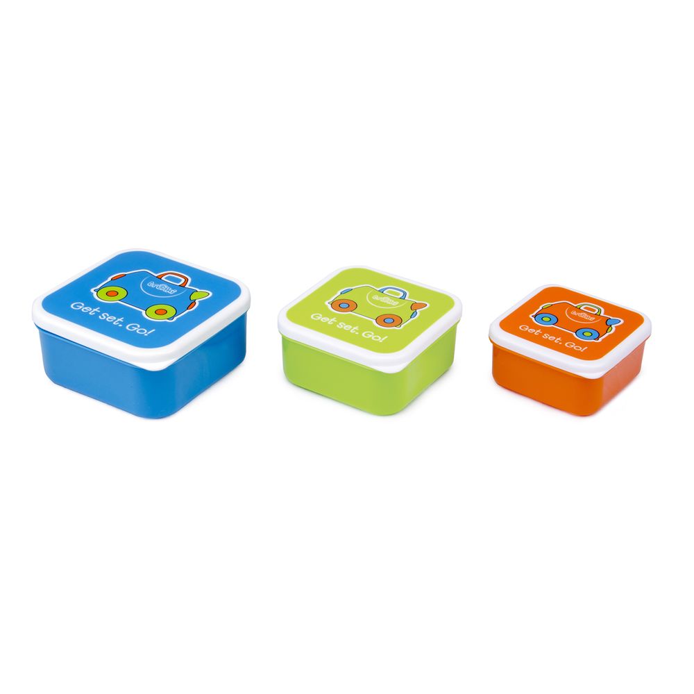 Набор контейнеров для еды Trunki (голубой, салатовый, оранжевый), арт. 0299-GB01, цвет Голубой