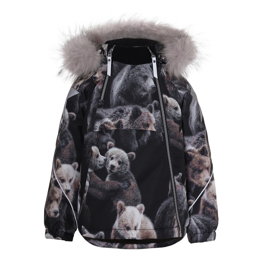 Термокуртка Molo Hopla Fur Teddy, арт. 5W20M304.6135, цвет Черный