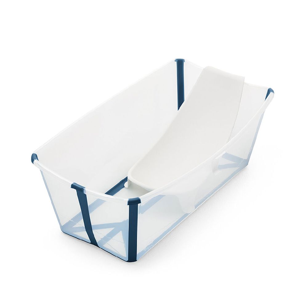 Набор Stokke Flexi Bath: ванночка складная и адаптер, арт. 5315, цвет Голубой
