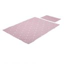 Постільний комплект Stokke для ліжечка: підковдра та наволочка, арт. 1057, колір Розовый