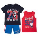 Костюм Chicco Basetball: футболка, майка и шорты, арт. 090.76519.088, цвет Красный с синим