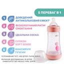Бутылочка пластик Chicco PERFECT 5, 240мл, 2м+, арт. 20223, цвет Розовый (фото4)