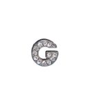 Эмодзи Tinto "Буква G" со стразами , арт. LT00917.1, цвет Серебряный