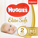 Подгузники Huggies Elite Soft, размер 2, 4-6 кг, 82 шт, арт. 5029053547985