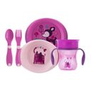 Набор посуды Chicco Meal Set, 12м+, арт. 16201, цвет Розовый