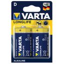 Батарейки Varta High Longlife D Alkaline, 2 шт, арт. k.4120101412