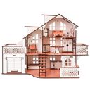 Кукольный домик GoodPlay, с гаражом и подсветкой, 57х27х35 см, арт. B011 (фото2)
