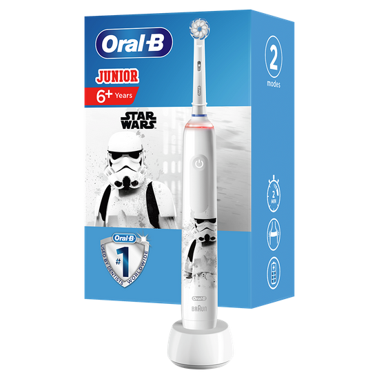 Електрична зубна щітка Oral B "StarWars II", від 6 років, арт. 741650, колір Белый