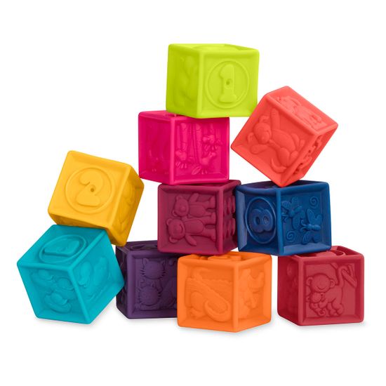 Розвиваючі силіконові кубики Battat "Порахуймо", арт. BX1002Z