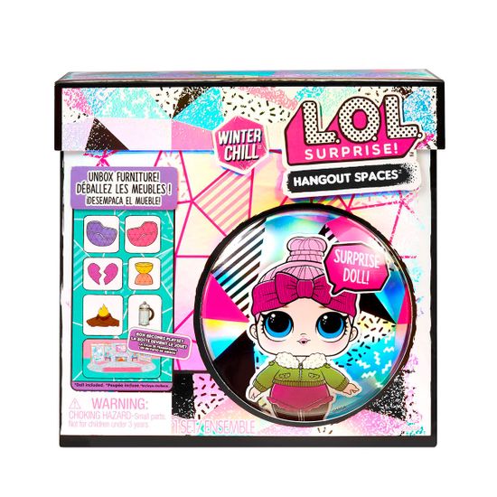 Игровой набор с куклой L.O.L. Surprise "Маленькие комнатки. Шале с камином милой крошки", арт. 576624