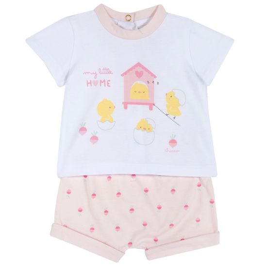 Костюм Chicco Sweet home: футболка і шорти, арт. 090.76949.011, колір Розовый