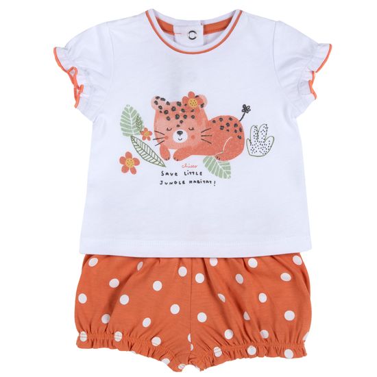 Костюм Chicco Wild animals: футболка и шорты, арт. 090.76863.046, цвет Оранжевый