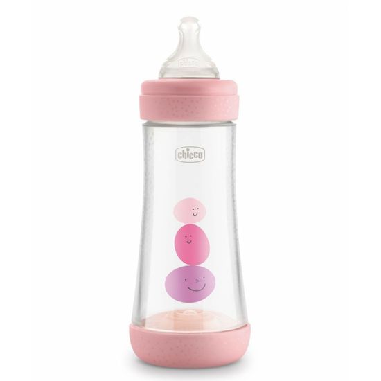 Бутылочка пластик Chicco PERFECT 5, 300мл, 4м+, арт. 20235, цвет Розовый