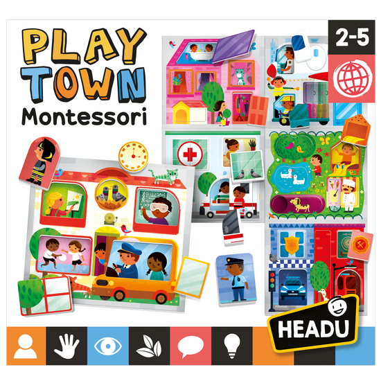 Гра-пазл HEADU "Play Town Montessori", арт. MU23615