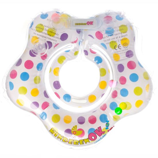 Круг надувной Kinderenok для купания младенцев, арт. 204, цвет Разноцветный