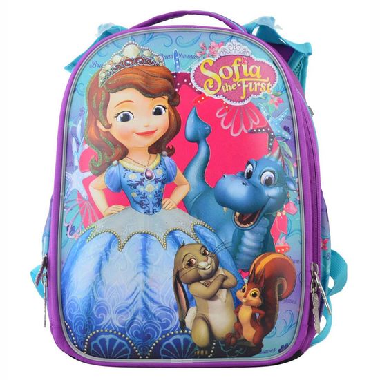 Рюкзак шкільний каркасний 1Вересня "Sofia" , арт. 555364, колір Сиреневый