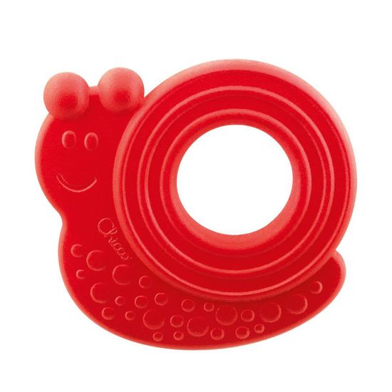 Прорезыватель для зубов Chicco Eco+ "Улитка", арт. 10490, цвет Красный