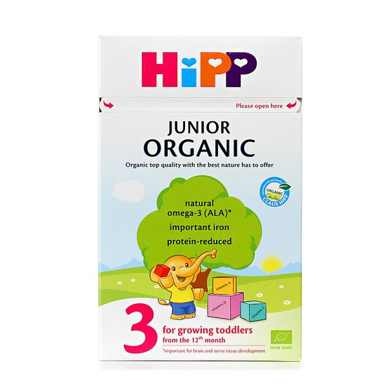 Органическая сухая молочная смесь HiPP Organic Junior 3, с 12 мес., 500 г, арт. 1031080