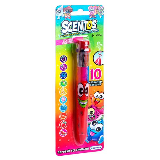 Многоцветная ароматная ручка Scentos "Волшебное настроение", 10 цветов, арт. 41250