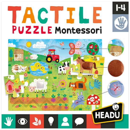 Игра-пазл HEADU "Tactile Puzzle", арт. MU23592