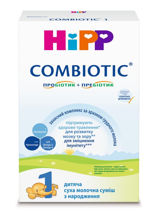 Cухая молочная смесь HiPP Combiotic 1, с рождения, 300 г, арт. 1031083