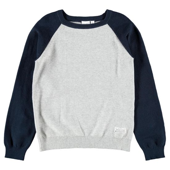 Пуловер Name it Kuno Gray, арт. 213.13192548.GMEL, цвет Серый