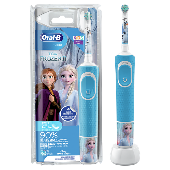 Електрична зубна щітка Oral B "Frozen", від 3 років, арт. 741687, колір Голубой