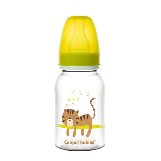 Бутылочка пластик Canpol babies "Африка", 120 мл, арт. 59.100, цвет Желтый
