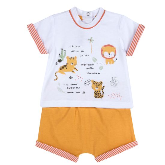 Костюм Chicco Jungle life: футболка и шорты, арт. 090.76855.042, цвет Оранжевый