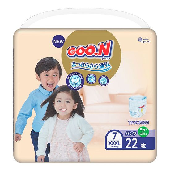 Подгузники-трусики Goo.N Premium Soft, размер 3XL, 18-30 кг, 22 шт., арт. 863231