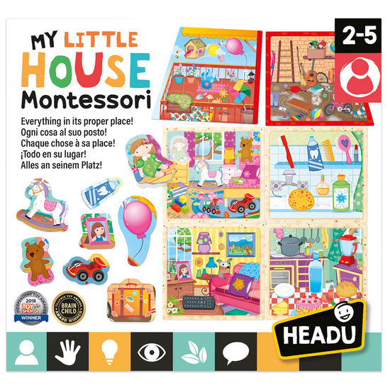 Игра-пазл HEADU "My Little house Montessori", арт. IT20836