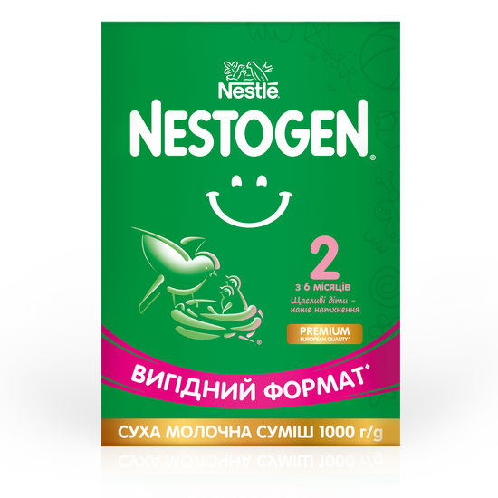 Сухая молочная смесь Nestogen 2 с лактобактериями L. Reuteri, с 6 мес., 1000 г, арт. 12462977