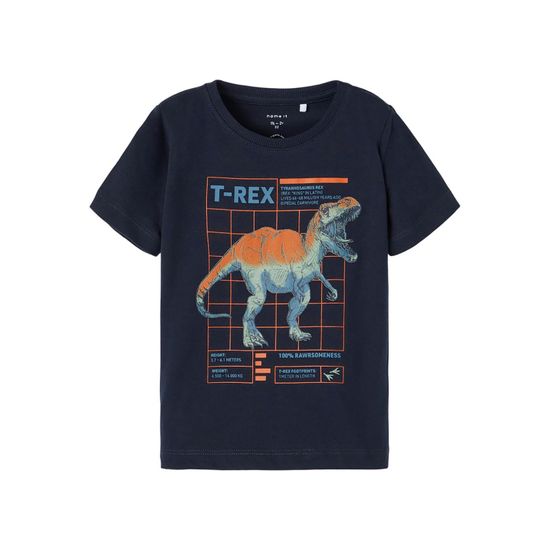 Футболка Name it T-Rex, арт. 221.13198382.DNAV, колір Черный