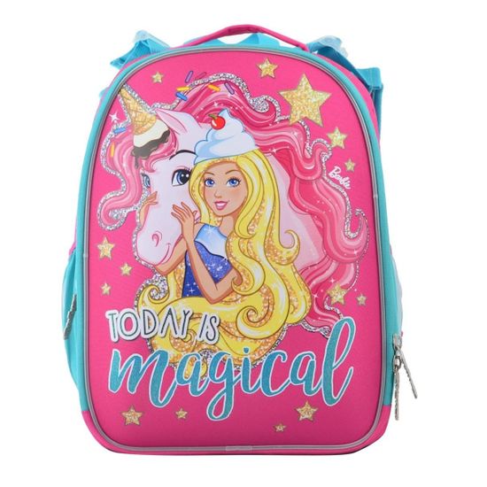 Рюкзак школьный каркасный 1Вересня "Unicorn" , арт. 555365, цвет Розовый